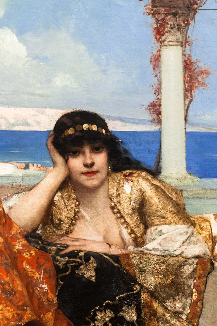 Jean - Joseph Benjamin, Constant, La favorita dell'Emiro, National Gallery of Art, Washington DC, dettaglio